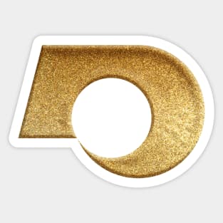 Kumamoto Prefecture Symbol in Gold Faux Sticker